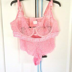 Pink Lace Set